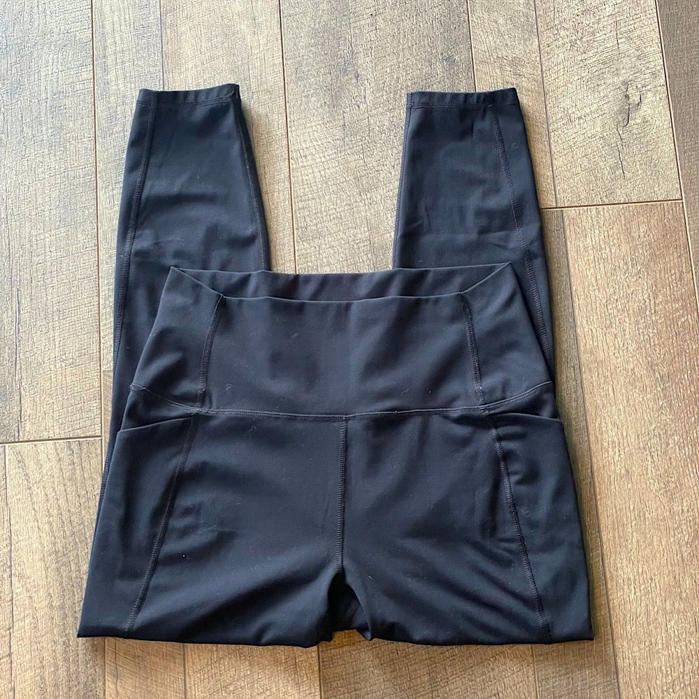 New! Spyder Black Active Leggings. Size Large